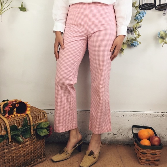 FINAL PRICE DROP Light Pink Gingham Trousers - Picture 3 of 6